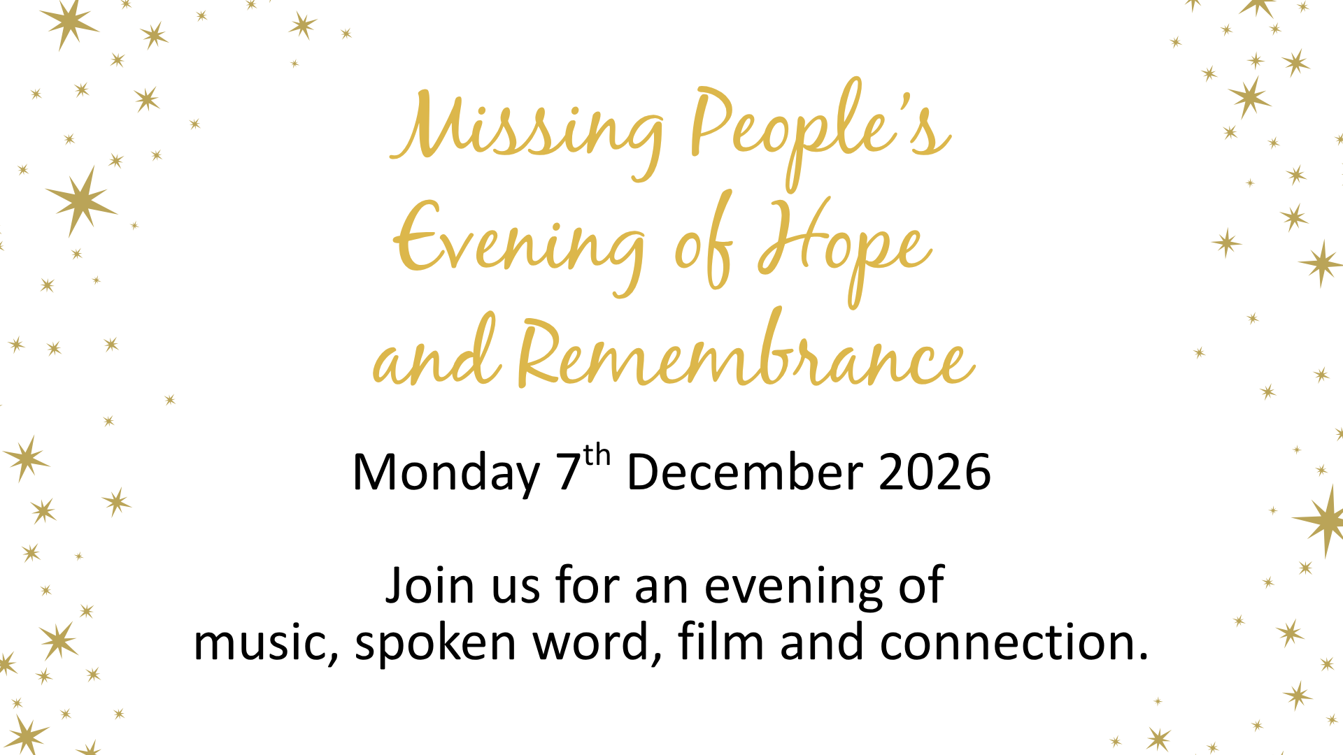 Evening of Hope and Remembrance